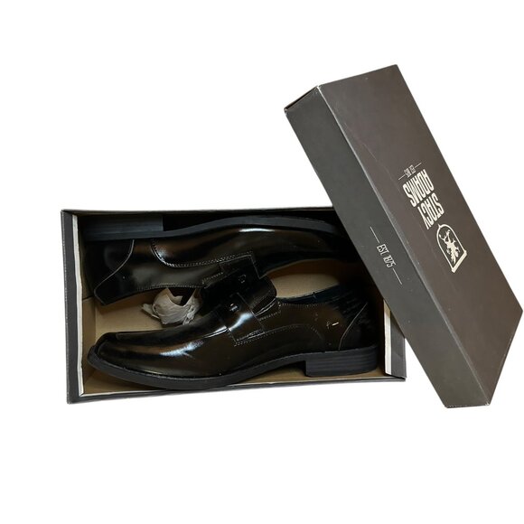 Old Money Classic Dark Academia Preppy Collegiate Leather Slip-On Loafers 13M - Picture 10 of 11